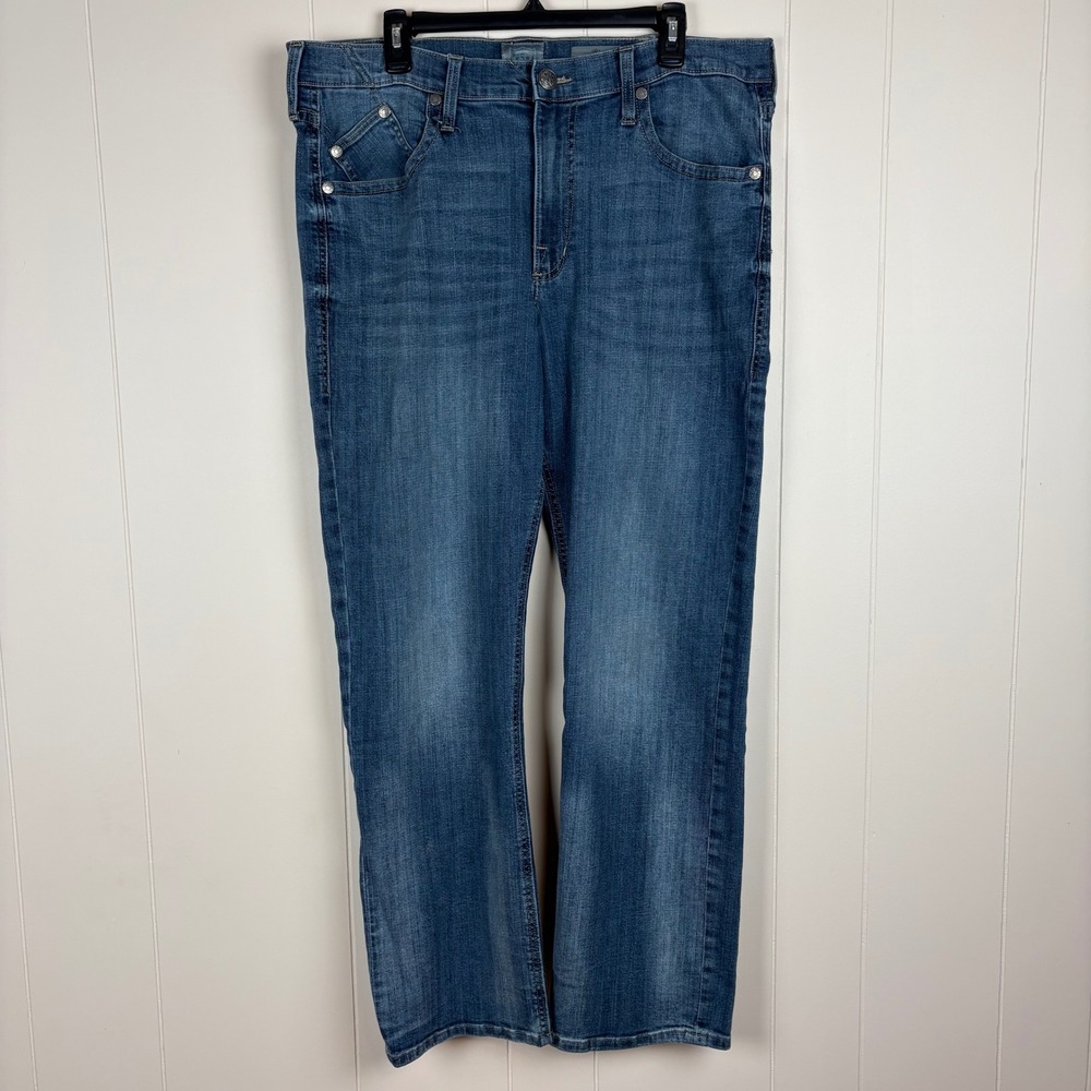 Rock & Republic Mens Straight Leg Jeans Blue Denim 38x32 R510262 Vintage LA